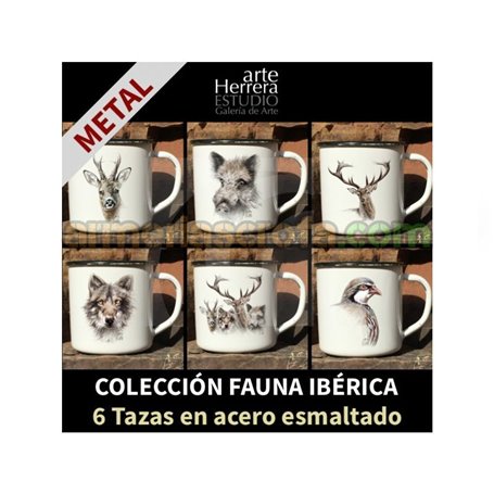 Colección Fauna Ibérica 6 Tazas  Armeria Scrofa