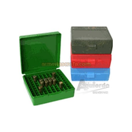 Caja MTM 100 cart. verde 44Mag., 41, 45LC MTM Case-Gard Armeria Scrofa