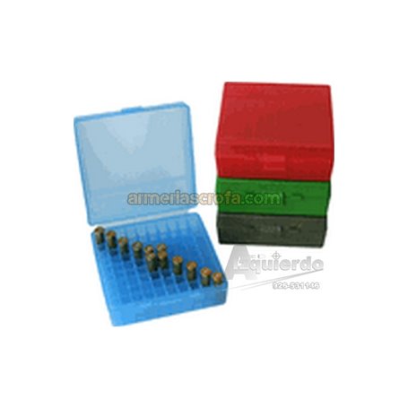 Caja MTM 100 cart. azul 44Mag., 41, 45LC MTM Case-Gard Armeria Scrofa