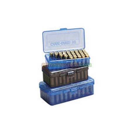 Caja MTM 50 cart.azul 44Mag. 41, 45LC. MTM Case-Gard Armeria Scrofa